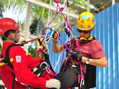 賽為學院繩索救援技術課程